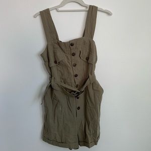 Romper : Army Green With Belt